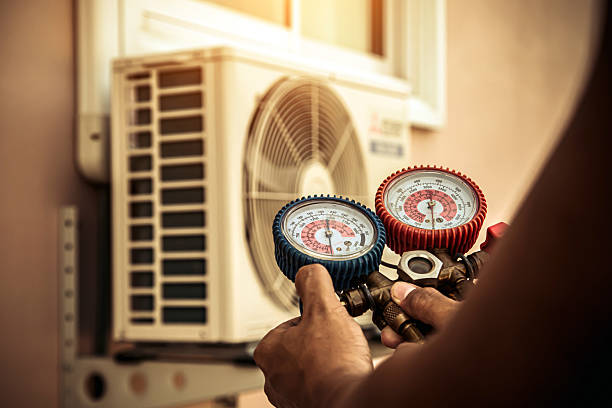 Professional Emergency Hvac technician working in Shermans Dale, PA